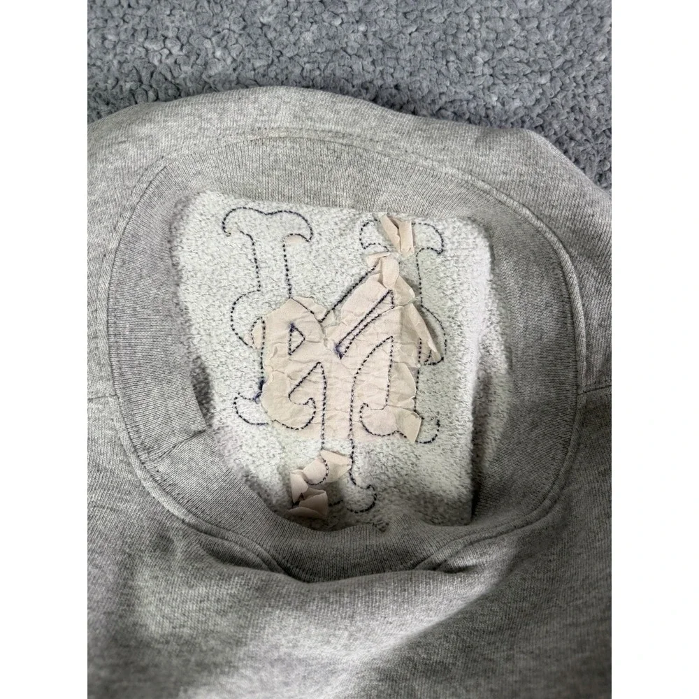 Vintage Y2K Adidas New York Mets MLB Crewneck Sweatshirt Gray Mens XL Official